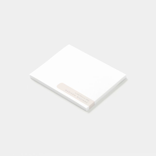 Modern Feminine Minimalist Simple  Post-it Notes (Angled)
