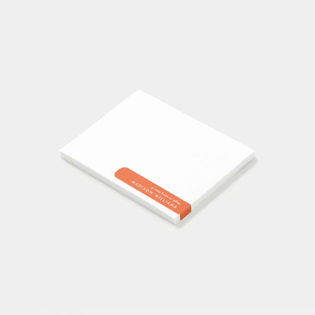 Modern Feminine Minimalist Simple  Post-it Notes (Angled)