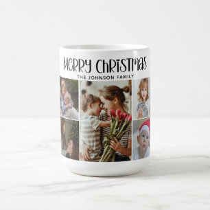 Modern Festive Casual Colorful Christmas 9 Photo  Magic Mug
