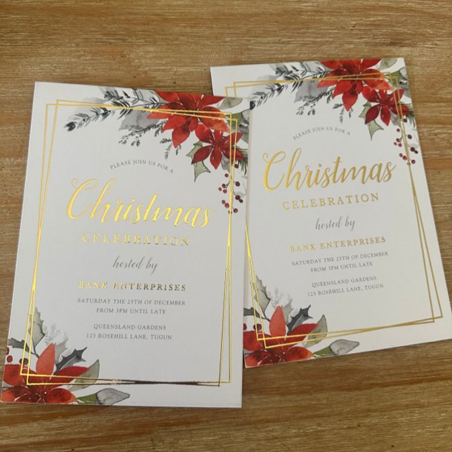 Modern Festive Geometric Christmas Party Gold (Creator Uploaded)