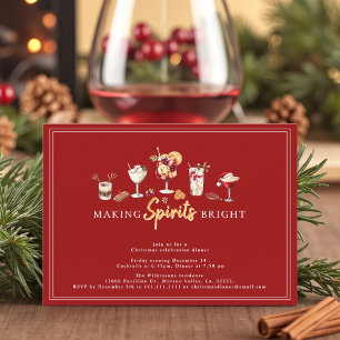 modern Festive Holiday cocktail dinner party 