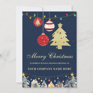 Modern Festive Logo Website Business Holiday card