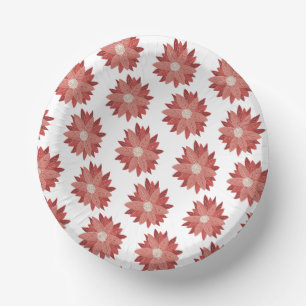 modern festive winter garden christmas holiday paper plate