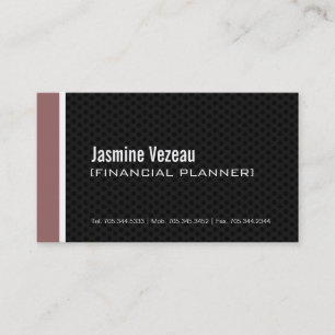 Modern Financial Planner Business Cards