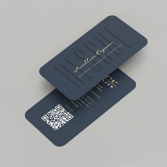 Modern Firefighter Emergency Disaster Rescue Blue Business Card (Modern Firefighter Emergency Disaster Rescue Blue Business Card
)