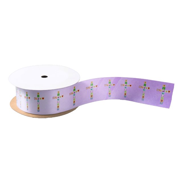 Modern First Holy Communion Cross Symbols - Ribbon Satin Ribbon (Spool)