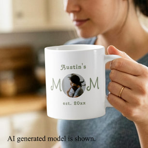 Modern First Mothers Day Mum Established Photo Coffee Mug