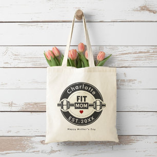 Modern Fit Mum Mothers Day Tote Bag