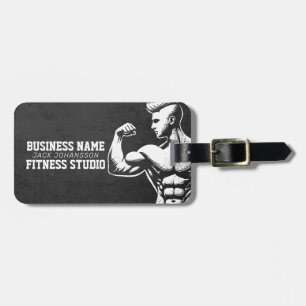 Modern Fitness Trainer Bodybuilding Gym Instructor Luggage Tag