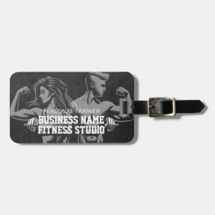 Modern Fitness Trainer Bodybuilding Gym Instructor Luggage Tag
