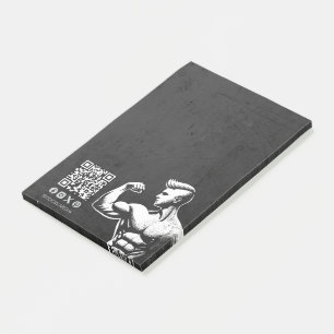 Modern Fitness Trainer Bodybuilding Gym Instructor Post-it Notes
