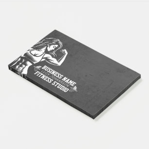 Modern Fitness Trainer Bodybuilding Gym Instructor Post-it Notes