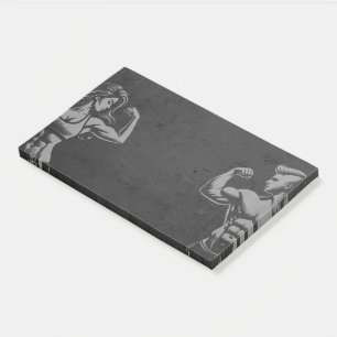 Modern Fitness Trainer Bodybuilding Gym Instructor Post-it Notes