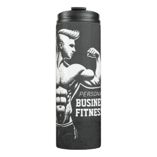 Modern Fitness Trainer Bodybuilding Gym Instructor Thermal Tumbler