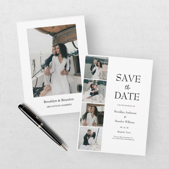 Modern Five Photo Save The Date (Creator Uploaded)