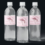 Modern Flamingo 50th Birthday Party Custom Water Bottle Label<br><div class="desc">Cute personalised 50th birthday party flamingo gag Wwater Bottle Label. Add your name and message by clicking on the "Personalise" button to create a unique party supply for your celebration. Makes a perfect treat for guests to remember this special milestone</div>