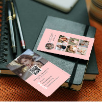 Modern Flamingo Pink Photo Collage Photographer