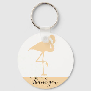 Modern Flamingo, Thank You Key Ring