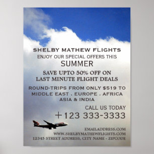 Modern Flight, Airline Advertising Poster