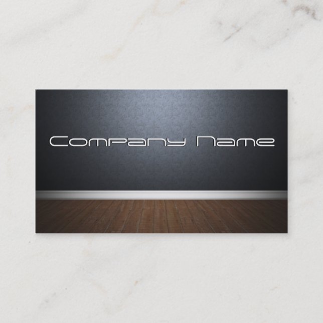 Modern Floor and Wall  Business Card (Front)