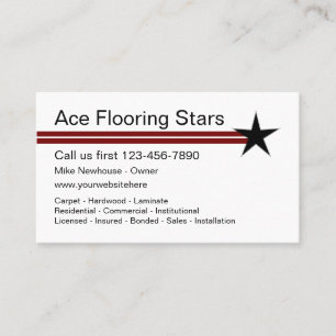 Modern Flooring Business Business Card