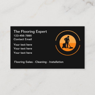 Modern Flooring Services New Business Cards