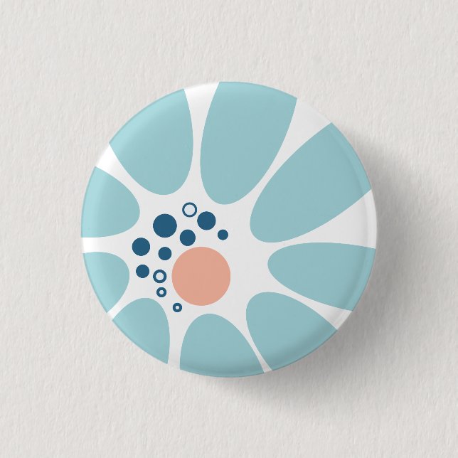 Modern Floral 2 Abstract Design 3 Cm Round Badge (Front)