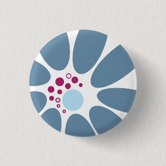 Modern Floral 2 Abstract Design 3 Cm Round Badge