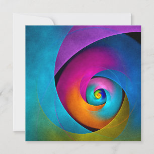 Modern Floral Abstract Art Pink Blue Pattern #17