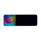Modern Floral Abstract Art Pink Blue Pattern #17
