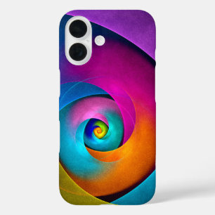 Modern Floral Abstract Art Pink Blue Pattern #17 iPhone 16 Case