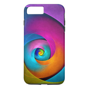 Modern Floral Abstract Art Pink Blue Pattern #17 iPhone 8 Plus/7 Plus Case