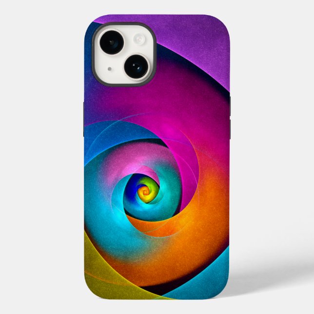 Modern Floral Abstract Art Pink Blue Pattern #17 Case-Mate iPhone Case (Back)