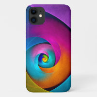 Modern Floral Abstract Art Pink Blue Pattern #17