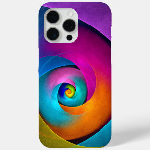 Modern Floral Abstract Art Pink Blue Pattern #17 iPhone 15 Pro Max Case