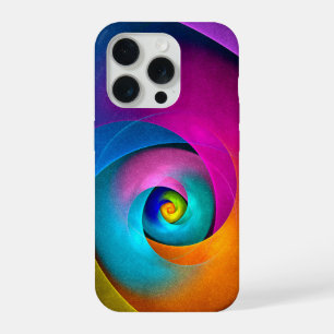 Modern Floral Abstract Art Pink Blue Pattern #17 iPhone 15 Pro Case