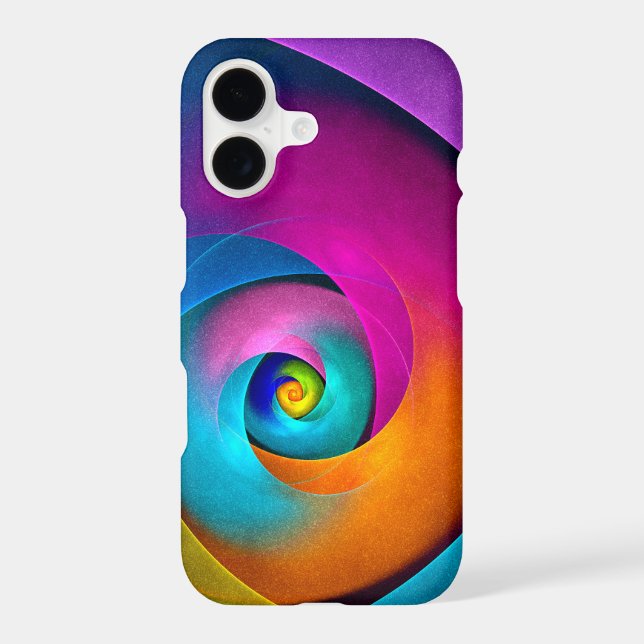 Modern Floral Abstract Art Pink Blue Pattern #17 iPhone Case (Back)
