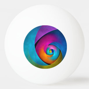 Modern Floral Abstract Art Pink Blue Pattern #17 Ping Pong Ball