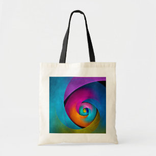 Modern Floral Abstract Art Pink Blue Pattern #17 Tote Bag
