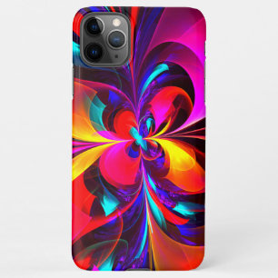 Modern Floral Abstract Art Red Blue Pattern #07 iPhone 11Pro Max Case