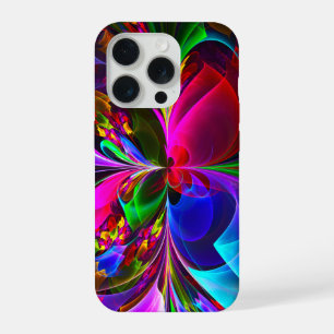 Modern Floral Abstract Art Red Blue Pattern #12 iPhone 15 Pro Case