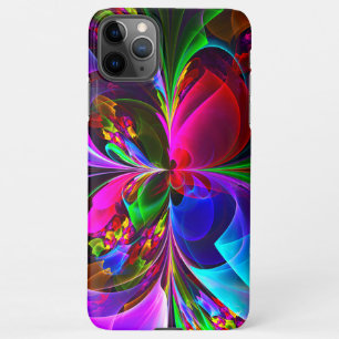 Modern Floral Abstract Art Red Blue Pattern #12 iPhone 11Pro Max Case