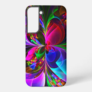 Modern Floral Abstract Art Red Blue Pattern #12 Samsung Galaxy Case