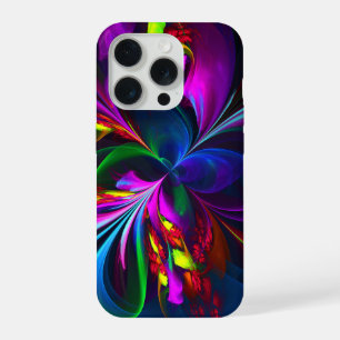 Modern Floral Abstract Art Red Blue Pattern #15 iPhone 15 Pro Case