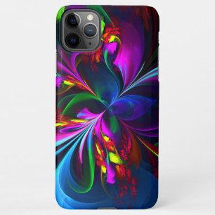 Modern Floral Abstract Art Red Blue Pattern #15 iPhone 11Pro Max Case