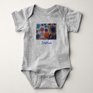 Modern Floral Baby Bodysuit