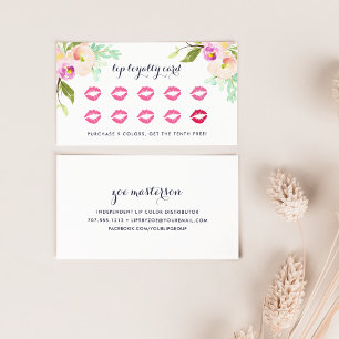 Modern Floral Beauty Loyalty Card