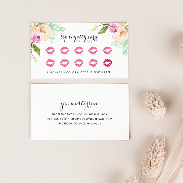 Modern Floral | Beauty Loyalty Card (Creator Uploaded)