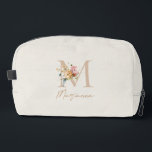 Modern Floral Bouquet Monogram  Dopp Kit<br><div class="desc">This modern,  stylish dopp kit bag features a beautiful watercolor flower bouquet with the ability to customise your monogram and name. The perfect gift for many occasions,  including bridesmaid gifts,  birthdays,  travel gifts,  and more.</div>