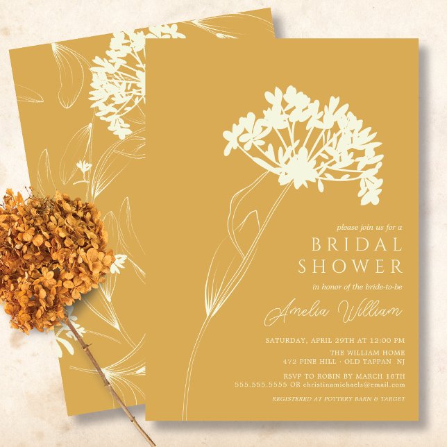 Modern Floral Bridal Shower Invitation (Creator Uploaded)